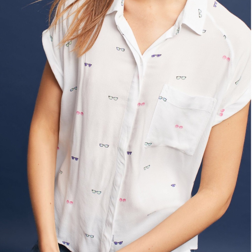 Rails Anthropologie sunglasses print shirt w/ tags
